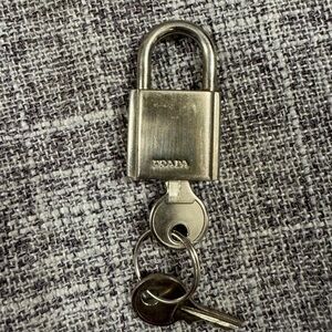 Prada Metallic Padlock with Keys